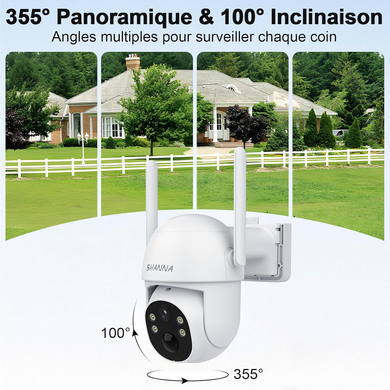 Camera 4G Solaire Extérieur