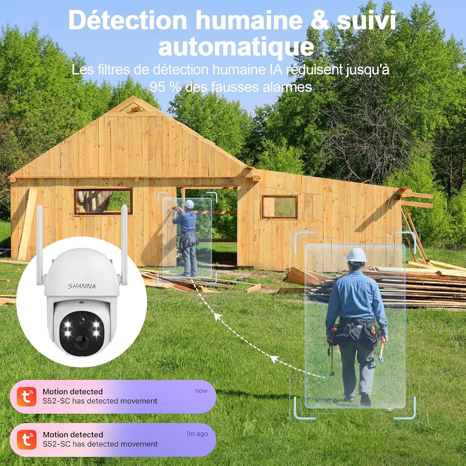 Camera 4G Solaire Extérieur