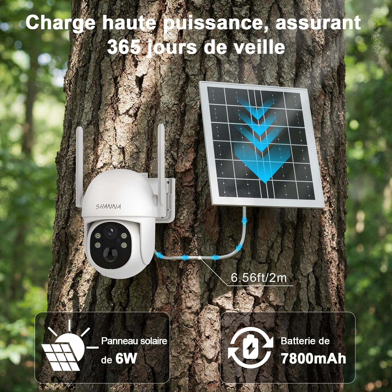 Camera 4G Solaire Extérieur