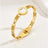 Bracelet à ouverture en acier inoxydable pour femmes
