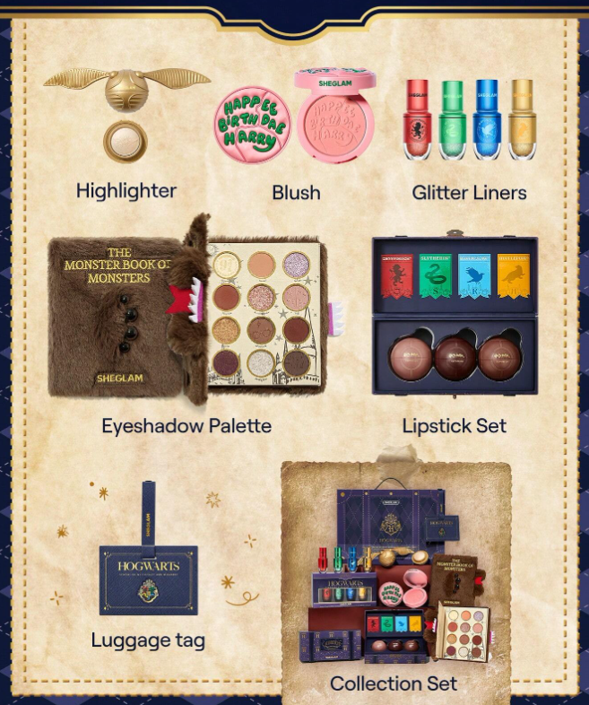 Coffret Collection Harry Potter X SHEGLAM